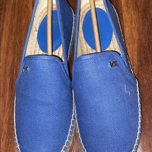 Michael Kors Hastings slip on shoes. Vintage blue.